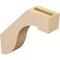 Ekena Millwork 3-inch W x 14-inch D x 14-inch H Del Monte Rough Cedar Woodgrain TimberThane Knee Brace, Primed BRCUR03X14X14DELRCPR - alternate 3